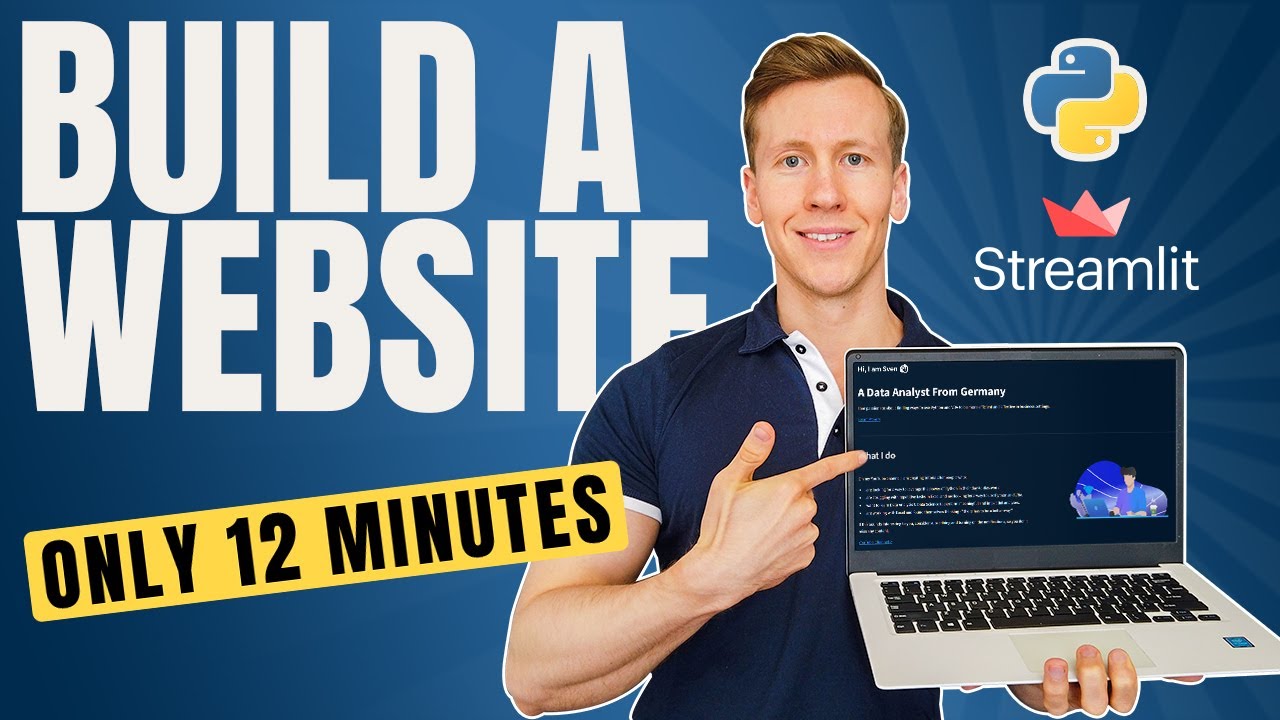 Создайте веб-сайт всего за 12 минут с помощью Python и Streamlit