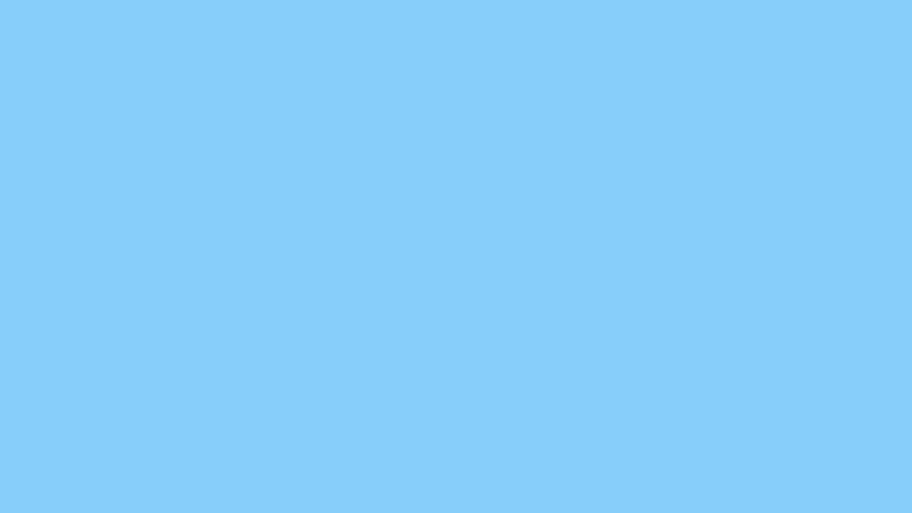 12 Hours of Light Sky Blue - Gentle, Open Blue for Peaceful Focus & Relaxation | 4K UHD #87CEFA