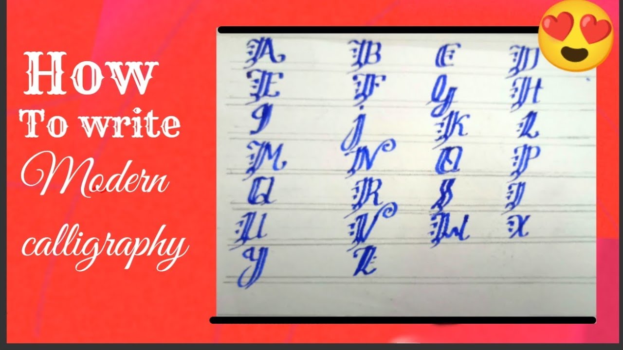 calligraphy design letters a-z|| calligraphy for beginner || a to z letters calligraphy ||
