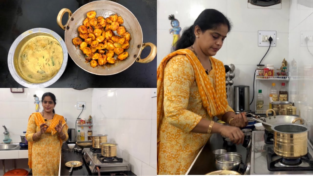 Lunch combo | Pavakkai pitla | Sepankizhangu fry