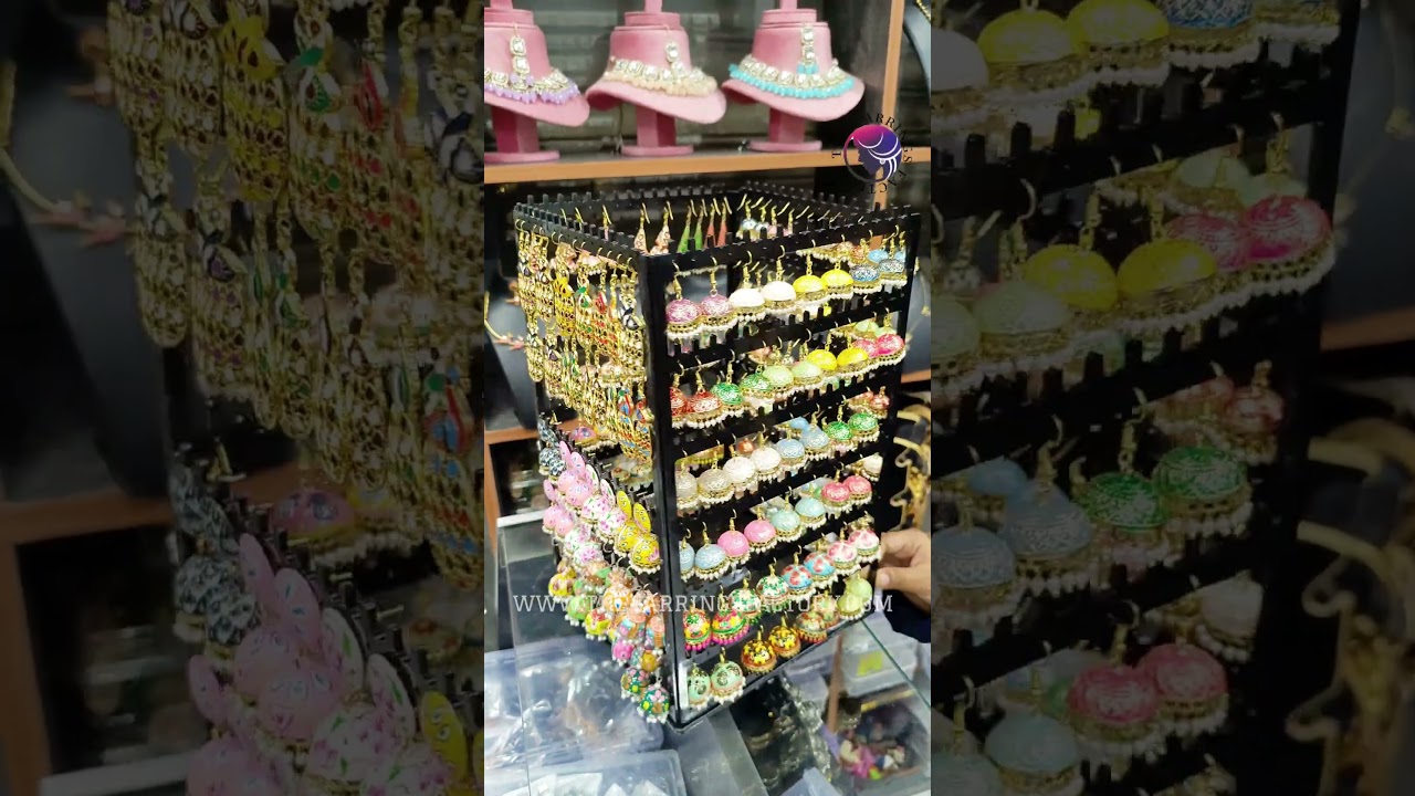 Meenakari Earrings | The Earrings Factory &reg; #meenakari #jhumka