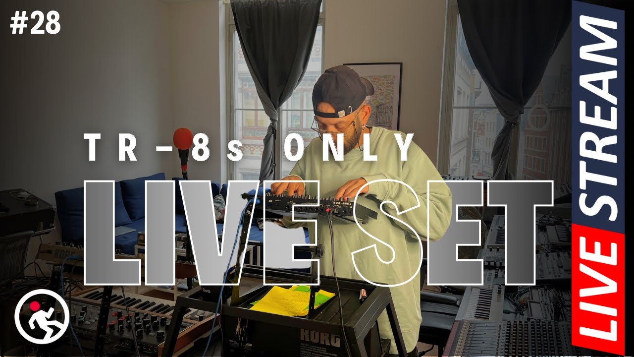 #28 | TR-8S Improvised Live Techno Session : 1-Hour Fully Improvised Live Set &ndash; Dive into the Beats!