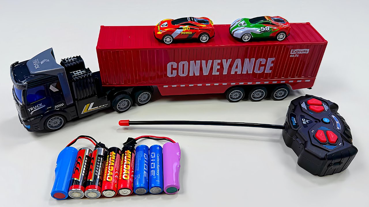 Unboxing city transportation RC trucks,Ev Police car bus,RC Lion stunt car,RC Public bus
