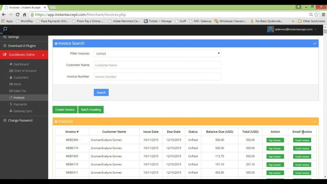 QuickBooks Online (QBO) Merchant Integration