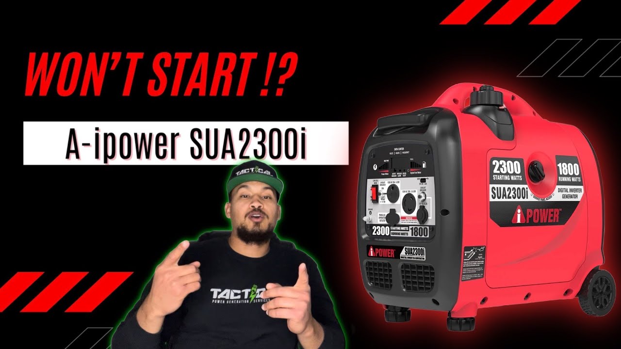 Inverter generator won't start. How to fix a portable A-ipower 2300w / 1800w SUA2300i, SC2300i. #diy