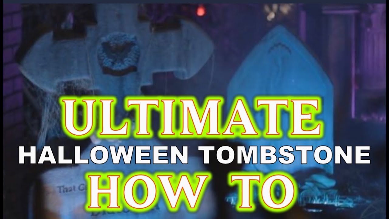 Ultimate DIY Halloween Tombstones - Foam and Wood Realistic Tombstone Decorations