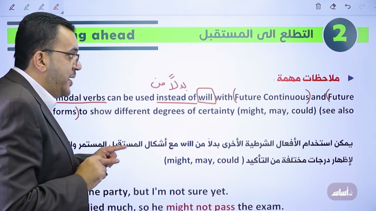 المستقبل التام المستمر (Future Perfect Continuous) - جيل 2008 || توجيهي (إنجليزي) مع أ. عمر ملكاوي