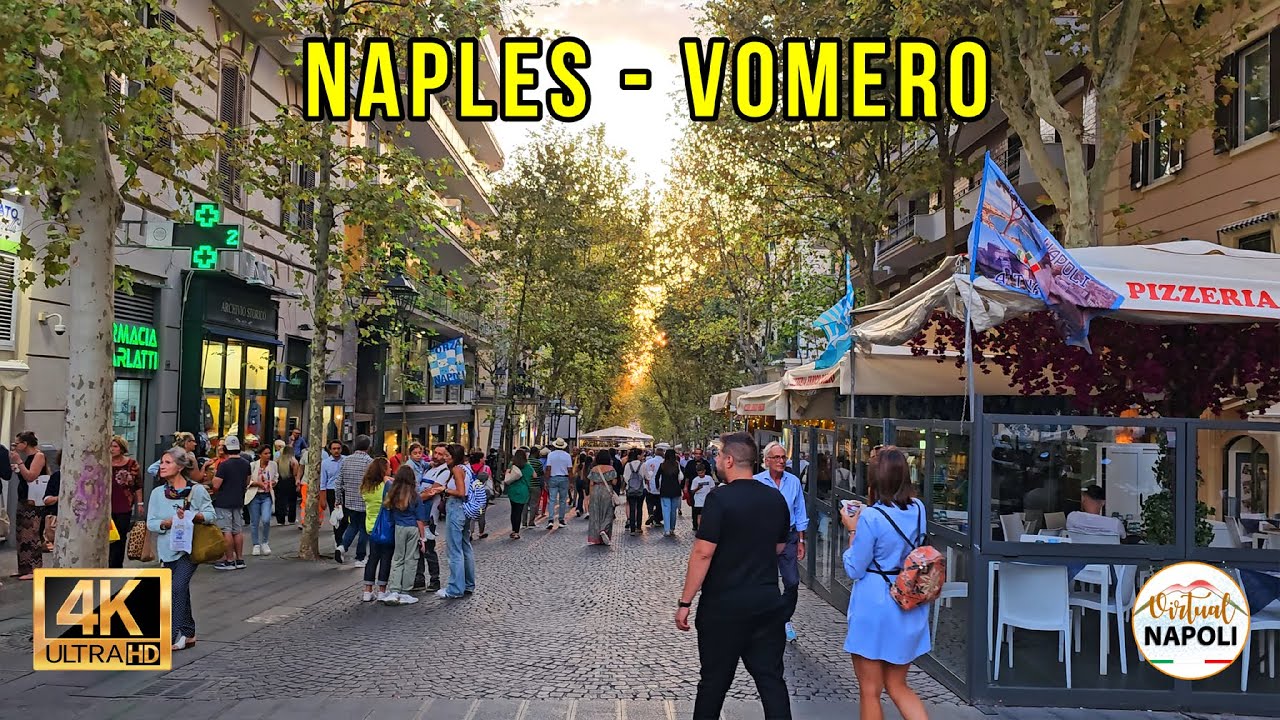 Naples - Vomero Evening Walking Tour 4K UHD - Via Alessandro Scarlatti #walkingtour #tourism