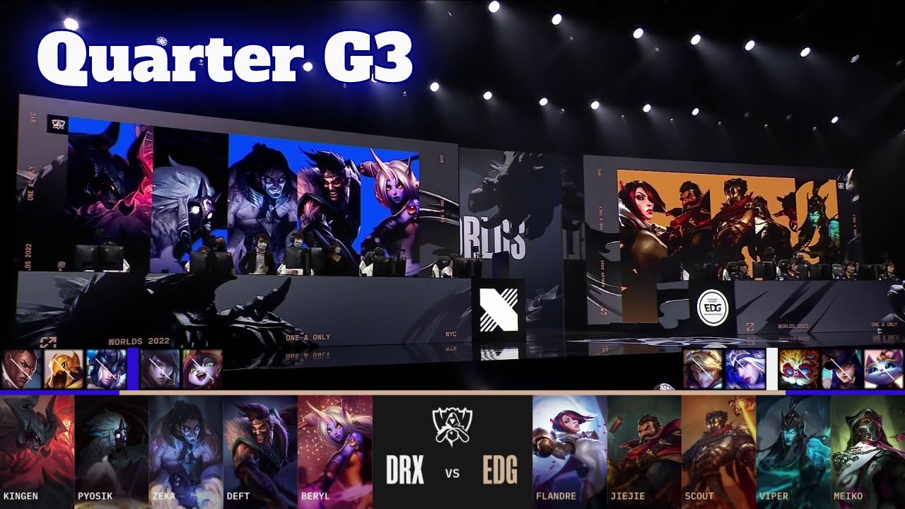 DRX vs EDG - Game 3 | Quarter Finals LoL Worlds 2022 | DRX vs Edward Gaming - G3 full game