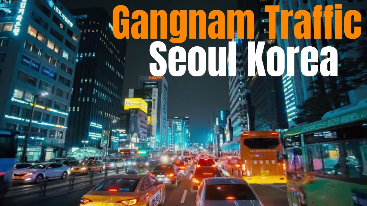 Driving Gangnam Street ARCHIVE(Station-Style) to Jongno Seoul Korea  (강남-에서 종로까지 ) 韓国ソウル週末の江南駅周辺