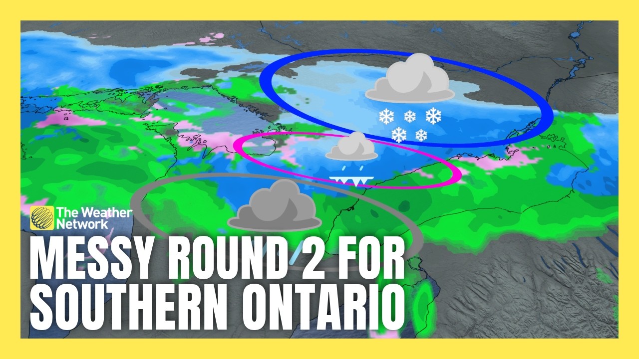 Round Two of Messy Winter Weather is Headed for Ontario | #forecast