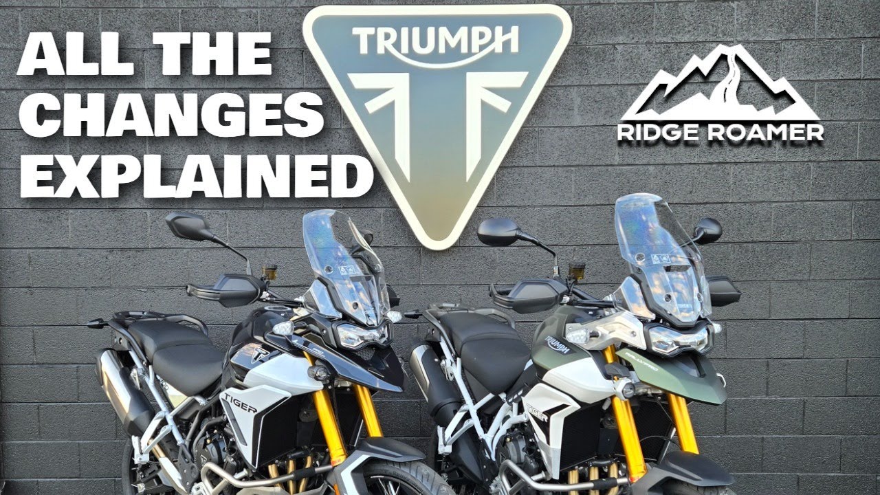 Triumph Tiger 900 2024 года: сравнение с 2023 годом — объяснение всех изменений