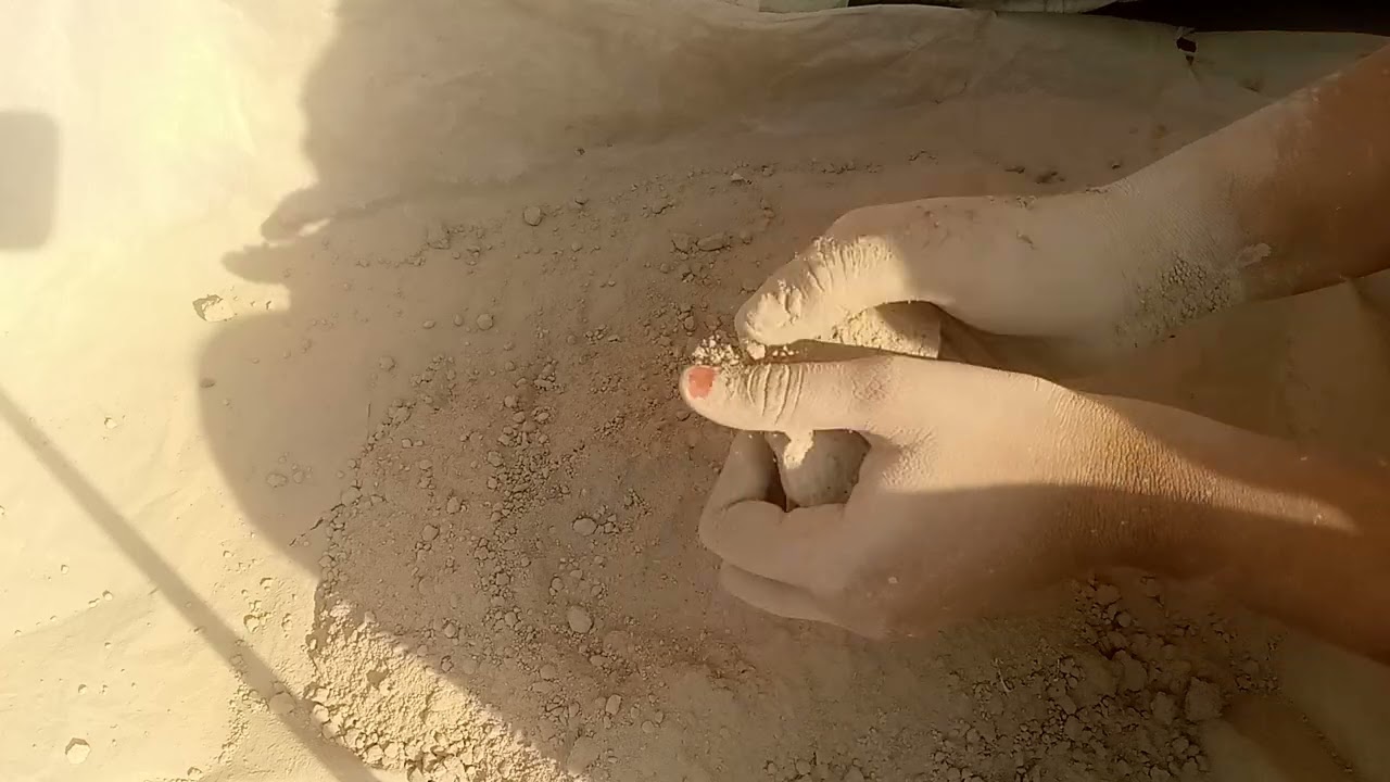 Pure gritty cement dirt crumbling in floor #RNfustyasmr#oddlysatisfying #viralvideos #video #viral 