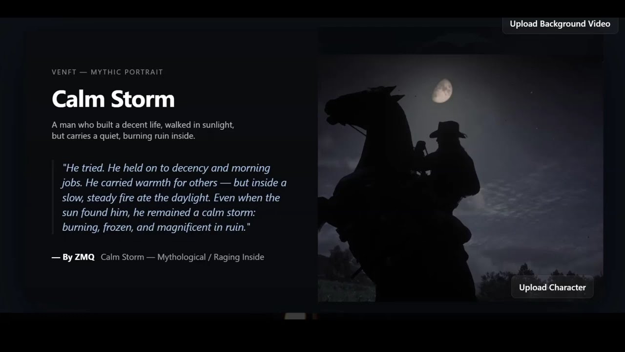 Calm Storm &mdash; Mythical VENFT Experience By ZMQ Digital Craft