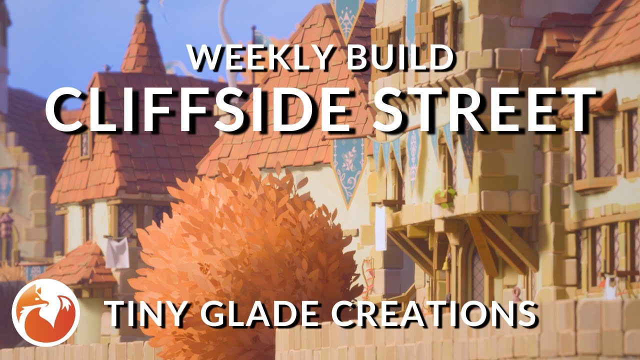 Let's Build a Cliffside Street in Tiny Glade 🌱| Weekly Build ⚒️