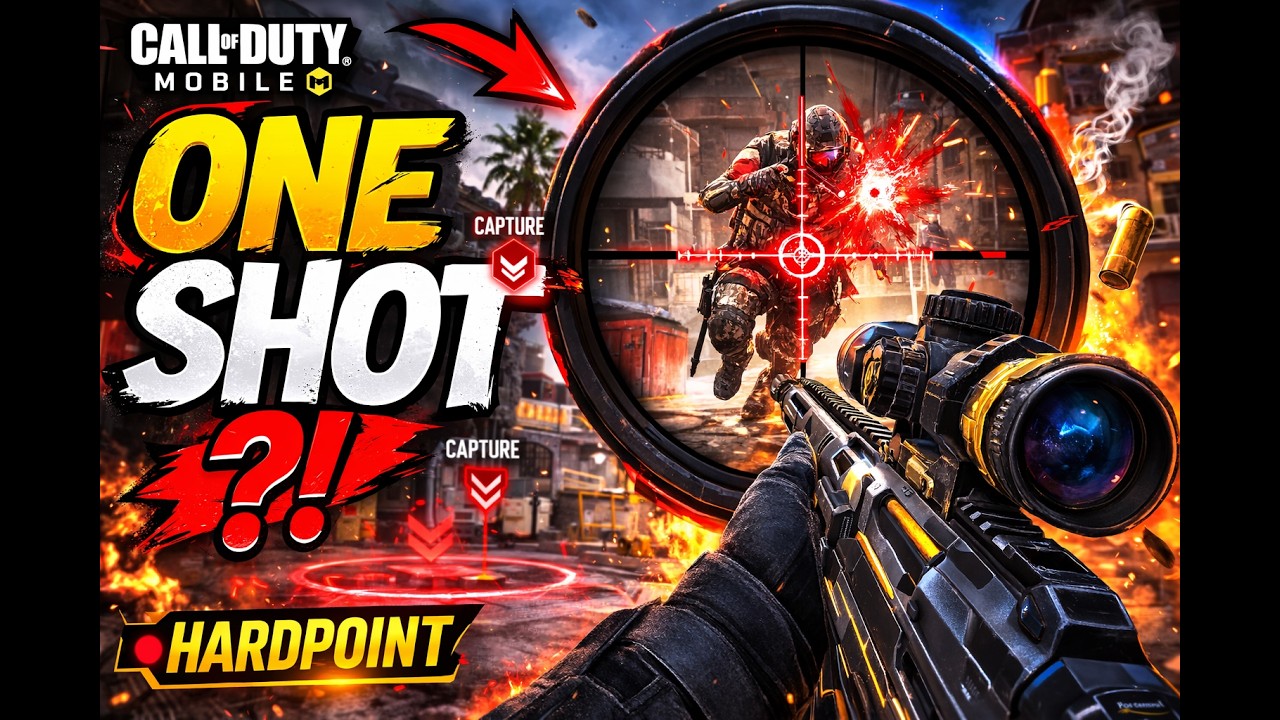 ONE SHOT ONE KILL 😳 Hardpoint Sniper Domination | COD Mobile 2026