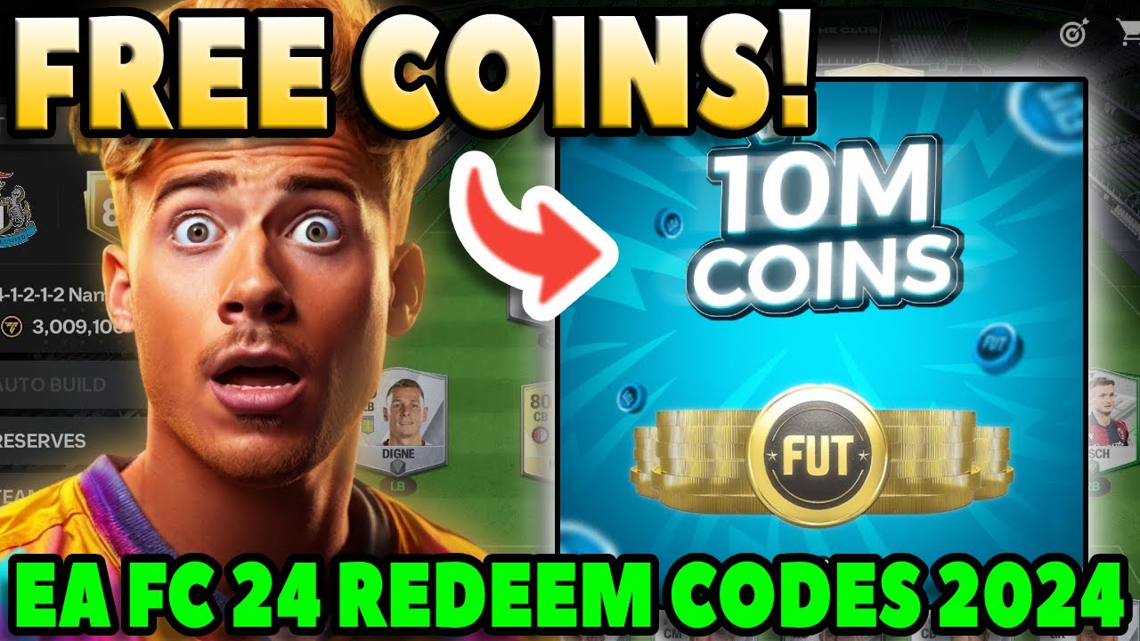 How to get FREE COINS in EA FC 24 💰 10 MILLION Free FC 24 Coins (Redeem Code 2024)
