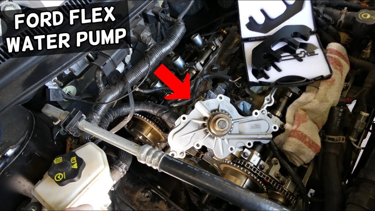 FORD FLEX 3.5 WATER PUMP LOCATION REPLACEMENT EXPLAINED