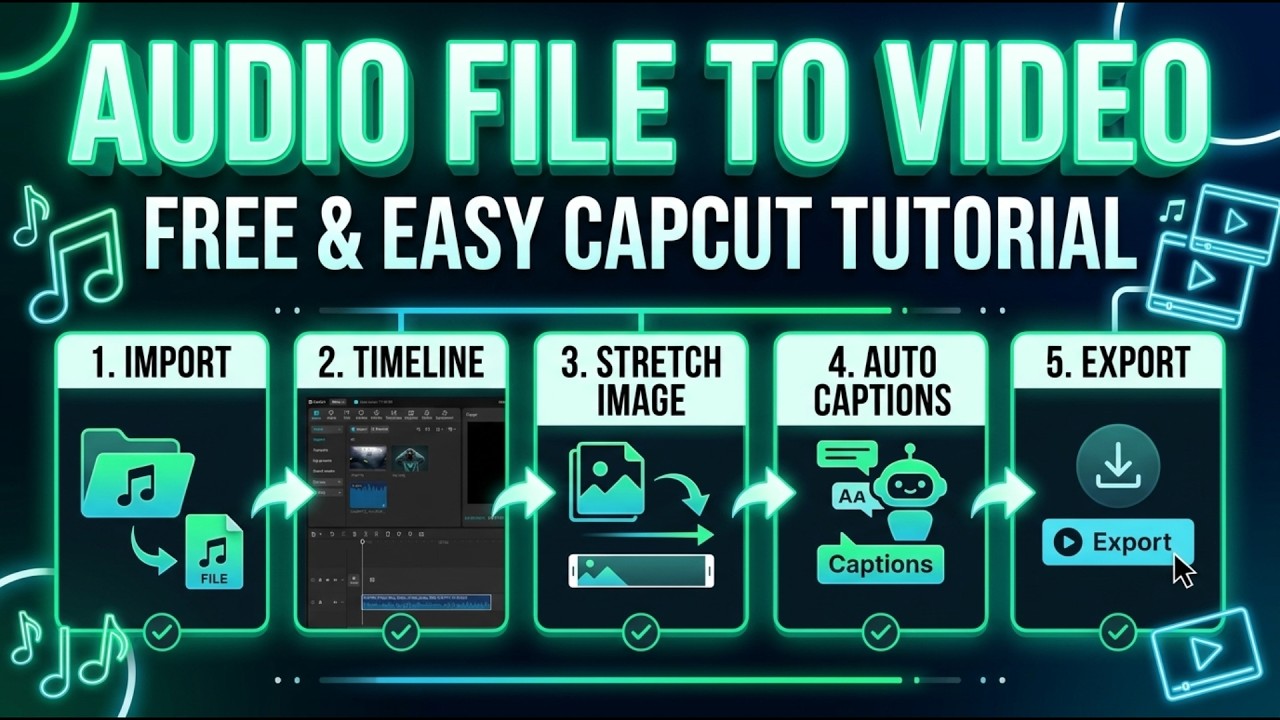 How To Turn An Audio File Into A Video - Detailed Tutorial