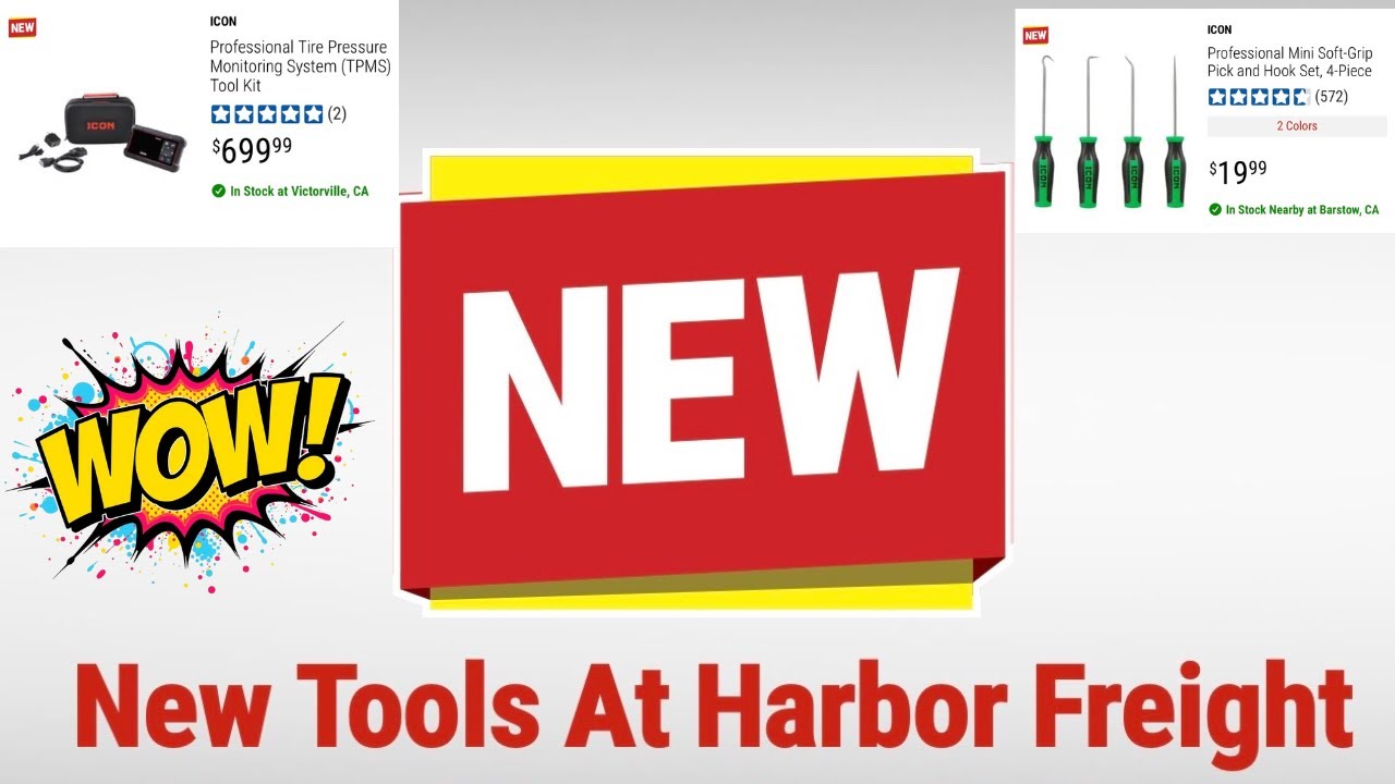 В магазинах Harbor Freight появились новые инструменты!
