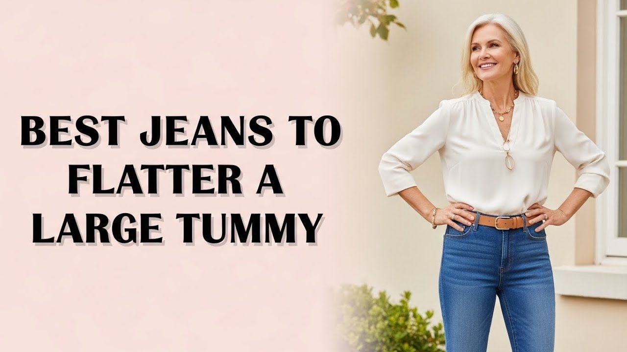 TOP 5 Best Jeans To Flatter A Large Tummy For Mature Ladies 2026 |  Jeans For Large Tummy