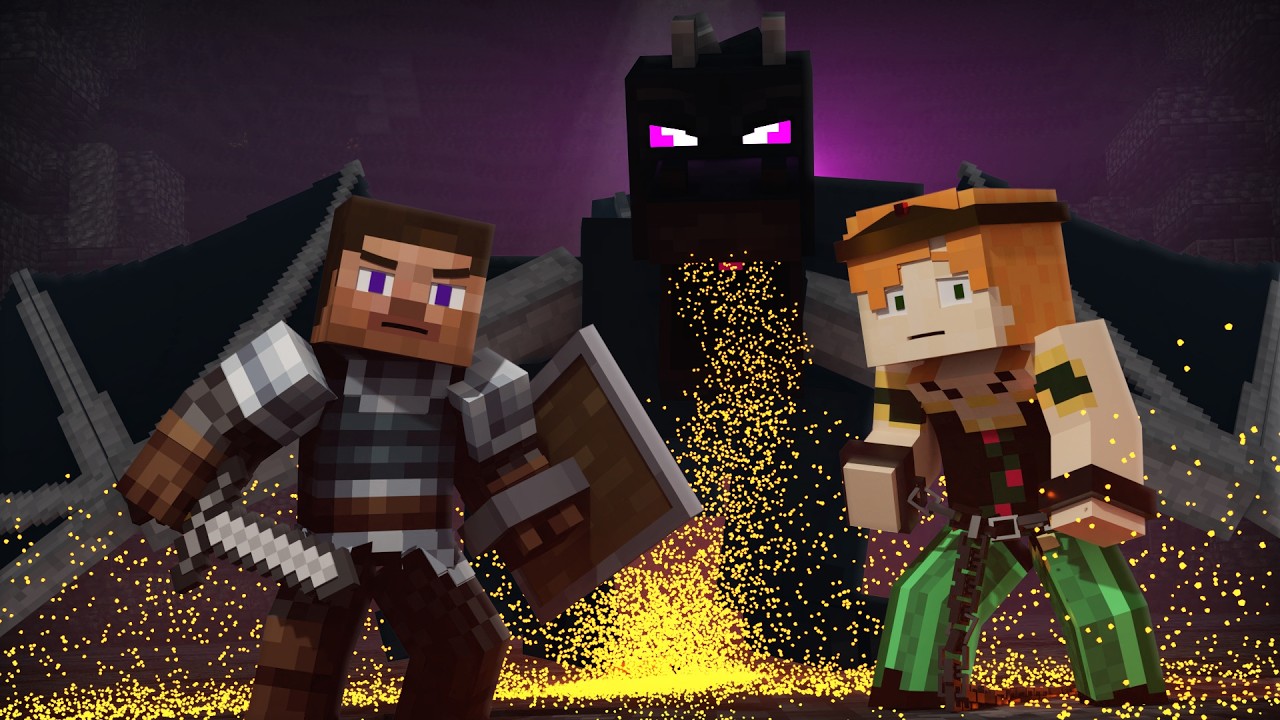 Steve Saved Alex From The Ender Dragon - Alex and Steve Life (Minecraft Animation)