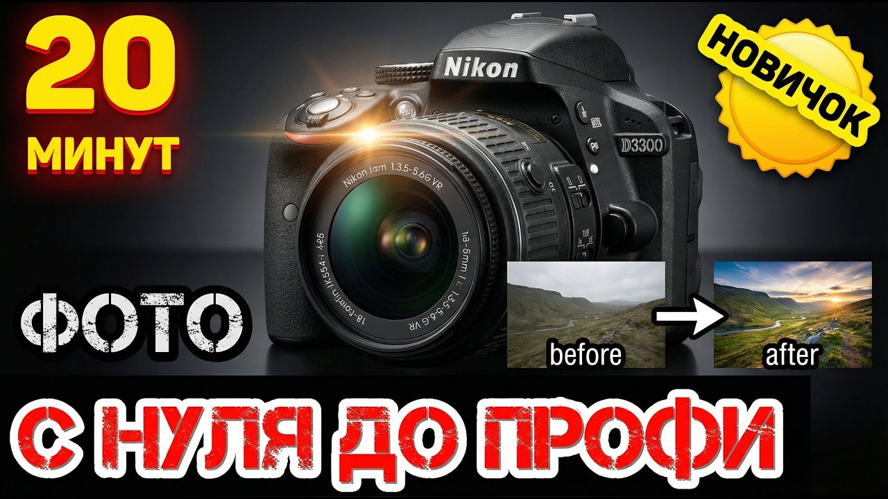 Обучение ФОТО за 20 минут в ручном режиме / бюджетная камера / Настройка фотоаппарата #ДомаВместе
