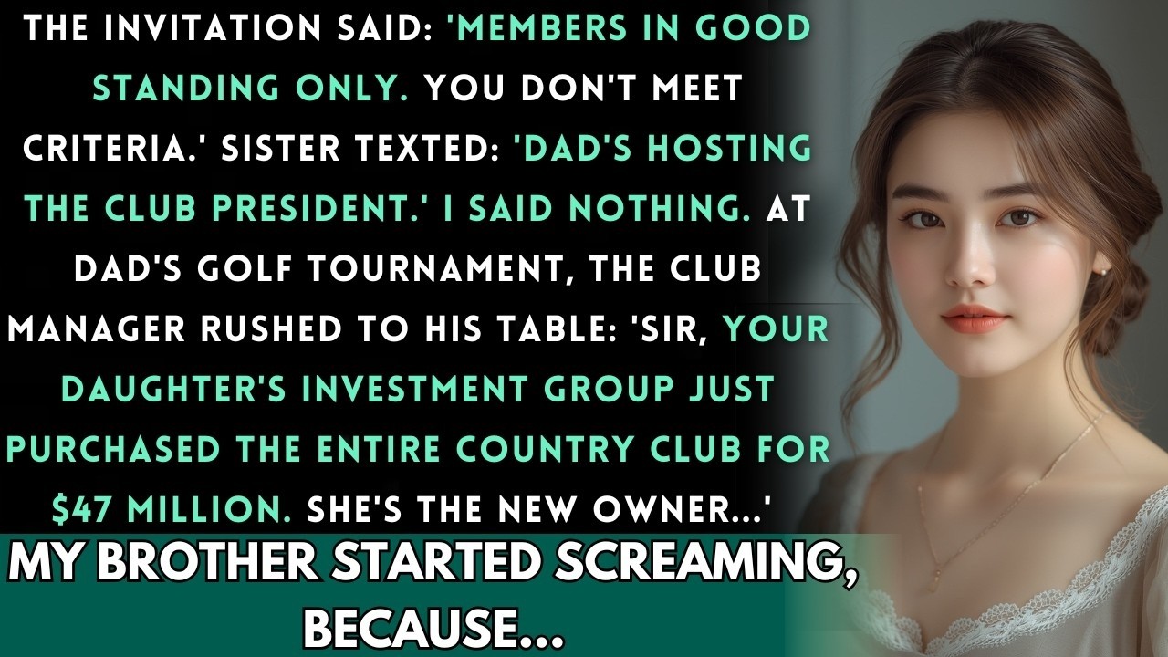 My Dad's Country Club Event Said 