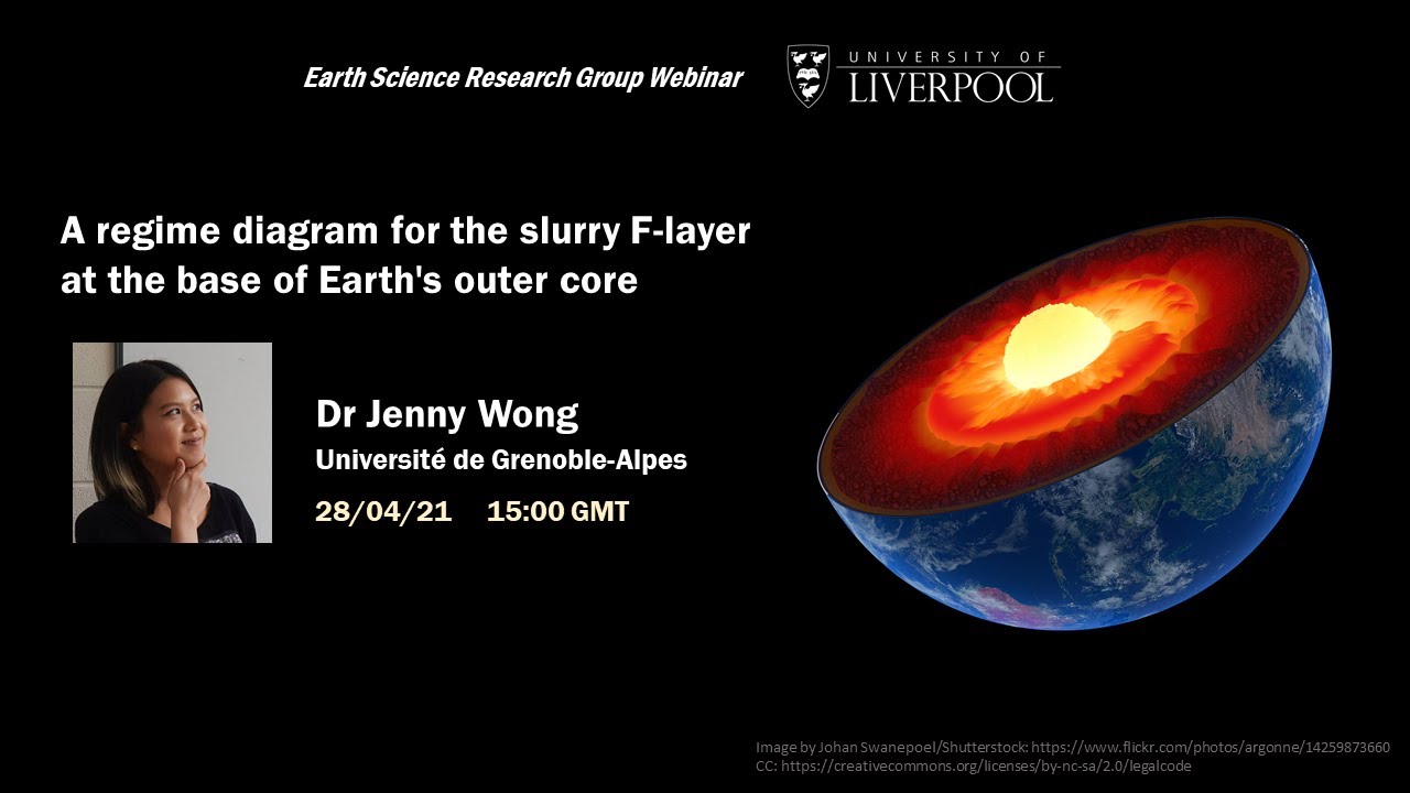 A regime diagram for the slurry F-layer at the base of Earth's outer core - Jenny Wong
