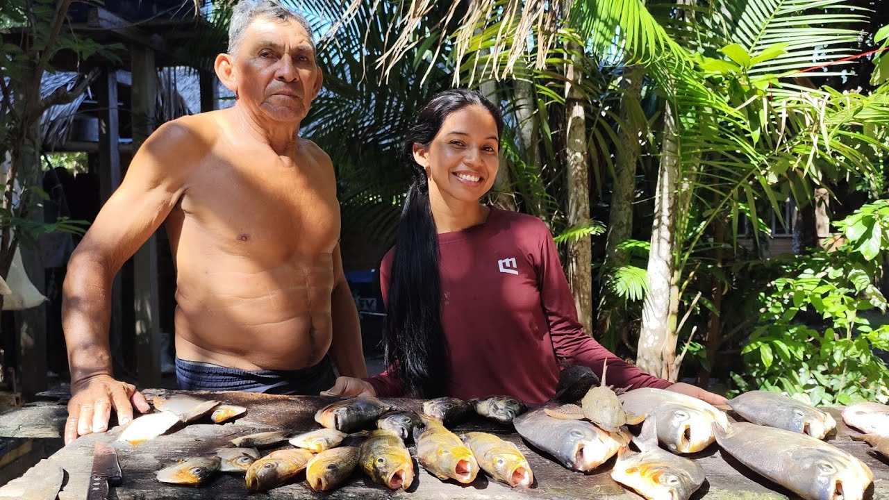 PESCARIA RIBEIRINHA NO LAGO COM O PAPAI / RIO AMAZONAS /  PARTE 01