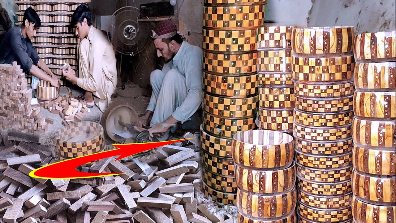 Traditional Woodturning Hand made Complete Process Hot pot are made