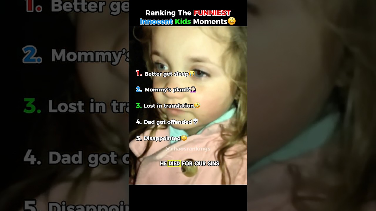 Ranking The FUNNIEST Innocent Kids Moments (Kids Have No Filter) 🤣
