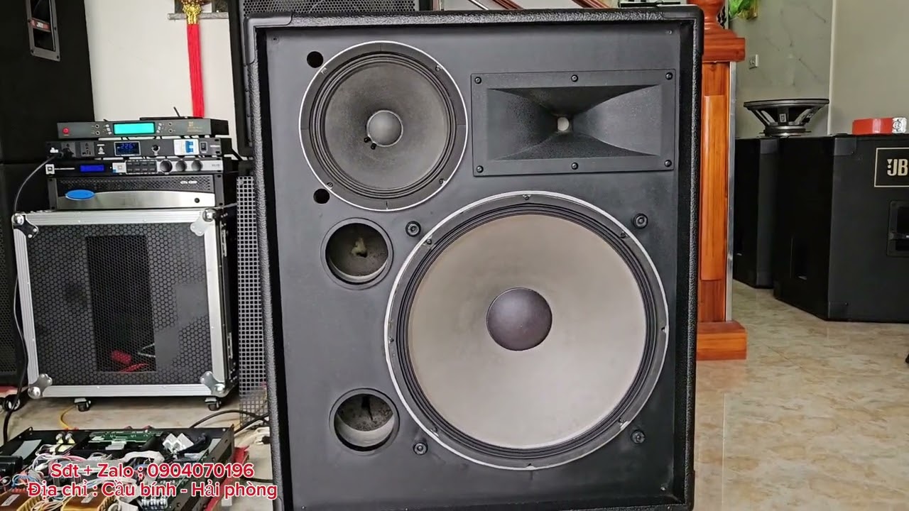 Loa JBL Mr 938 bass 50cm phối ghép Đẩy Crown Macrotech 2402 ae cùng thẩm âm ... sđt 0904070196