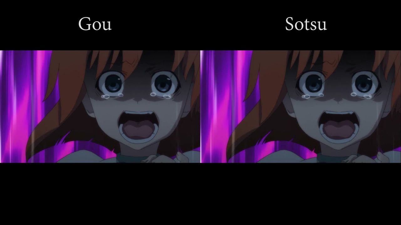Ooishi kills Rika Comparison - Higurashi Gou Ep 14 vs Sotsu Ep 11 (English Subs)