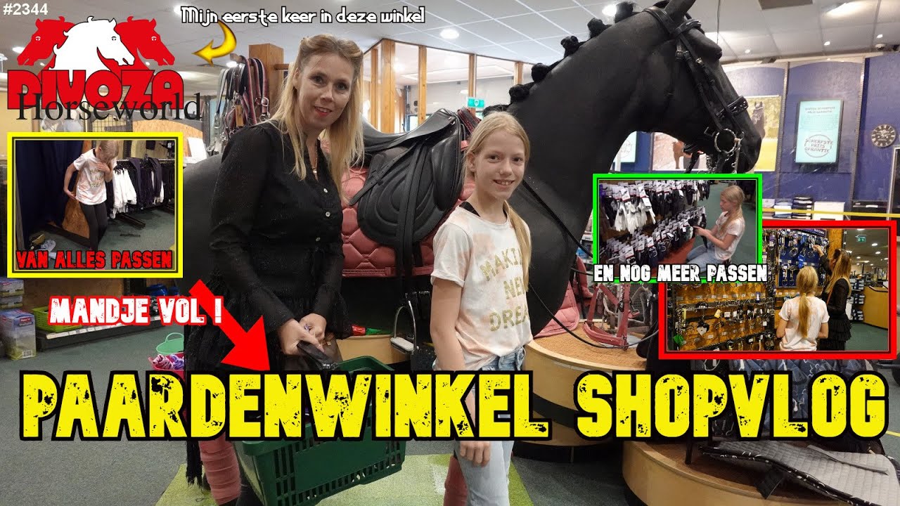 PAARDENWINKEL SHOPVLOG. We gaan SHOPPEN bij DIVOZA. Broek, Laarsjes, Handschoenen en meer #2344
