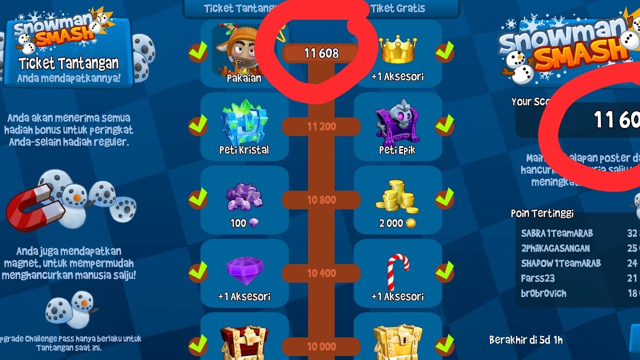 SNOWMAN SMASH || Misi Selesai || BBR2