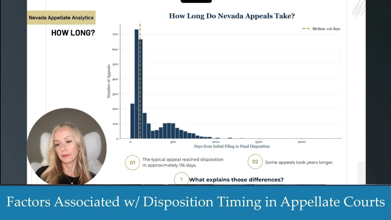 Joanna Ronchi, The Pace of Appellate Justice