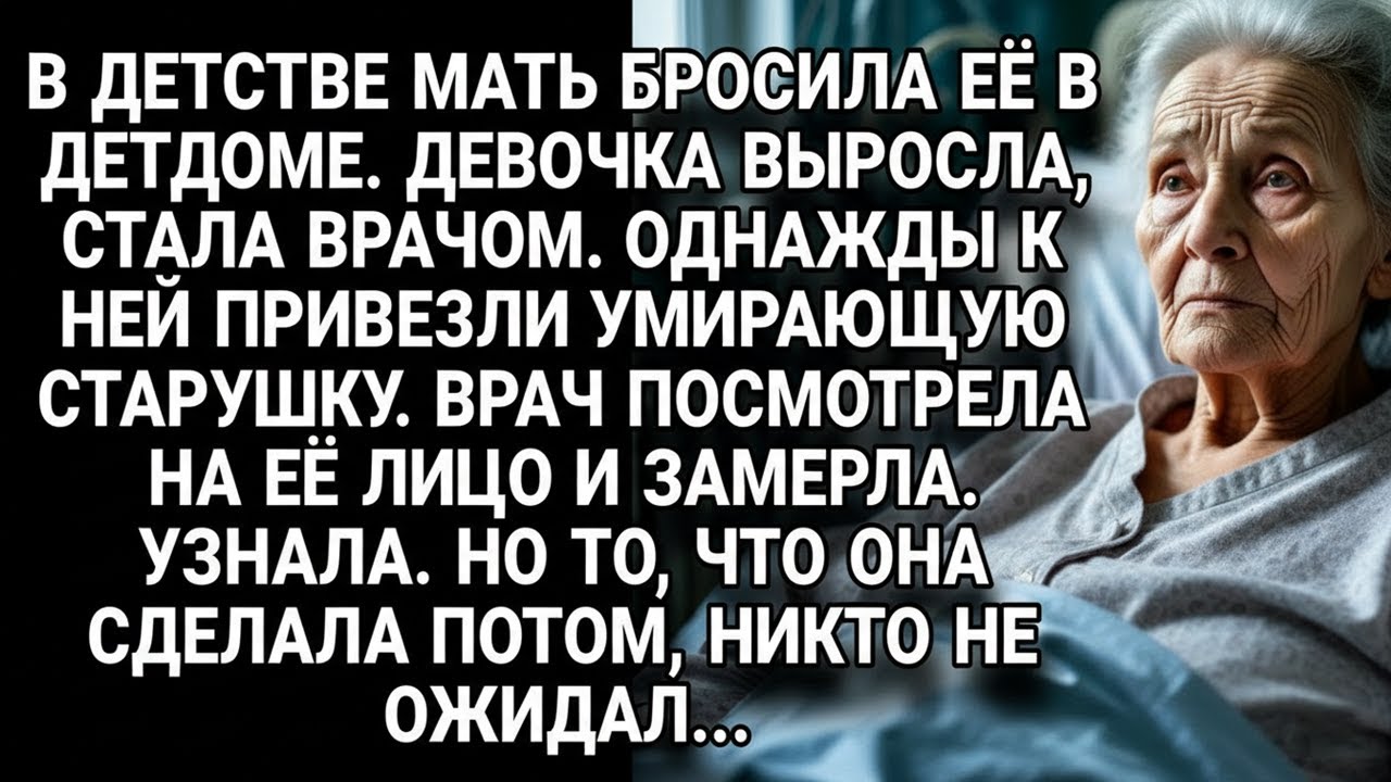 Врач узнала в умирающей старушке мать бросившую её, и поступок её всех шокировал...