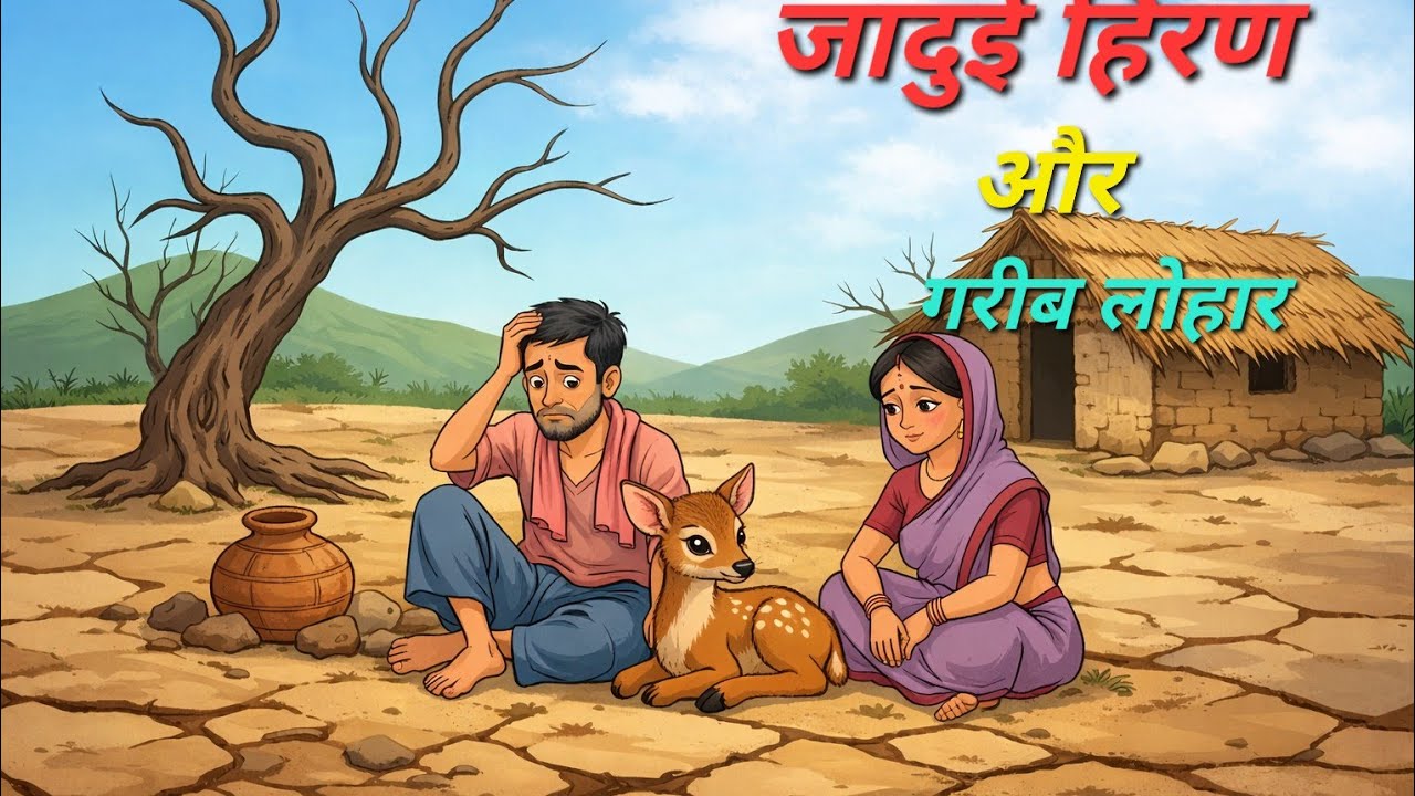 जादुई हिरण और गरीब लोहार कि किस्मत!Moral stories # animate 