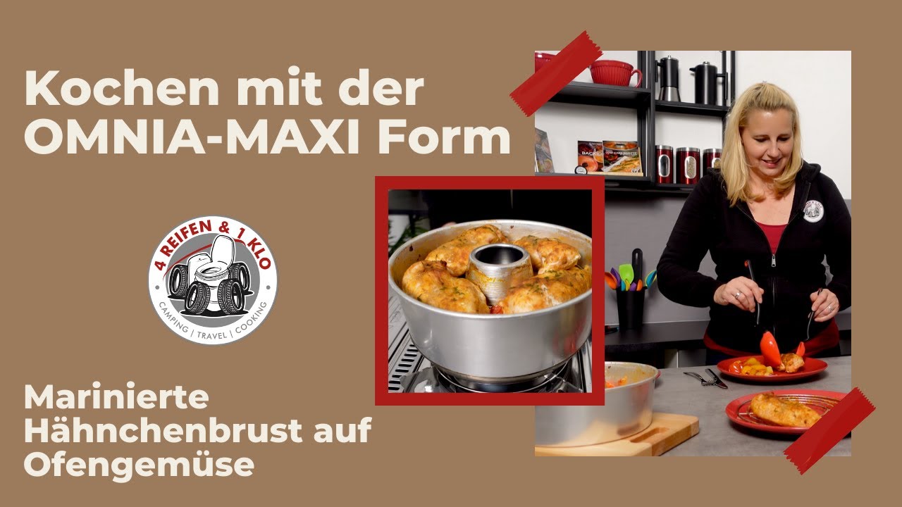 Marinierte Hähnchenbrust auf Ofengemüse | Omnia Maxiform