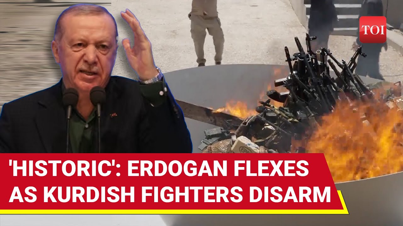 'Turkey Has Won': Erdogan's FIRST Victory Speech After Kurdish PKK Fighters Disarm