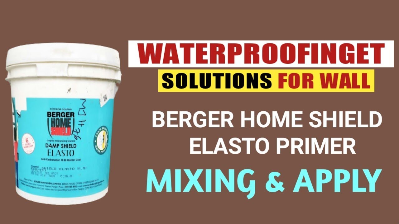 Berger Plastic Damp Shield Elasto White/Waterproofing solutions for wall/#Bergerpaints#Primer#hindi