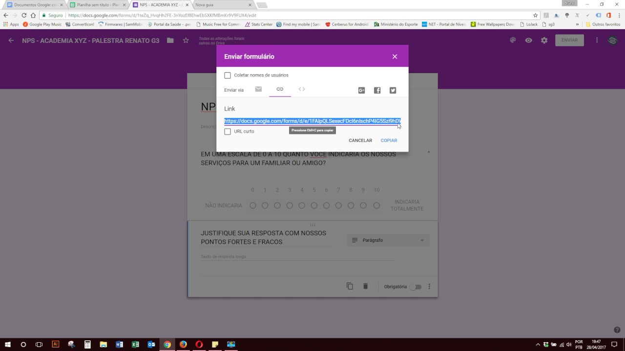 TUTORIAL - NPS - GOOGLE DOCS