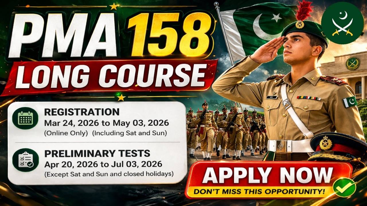 Pma 158 long course Jobs 2026 | Pma 158 long course Online Registration & Vacancies