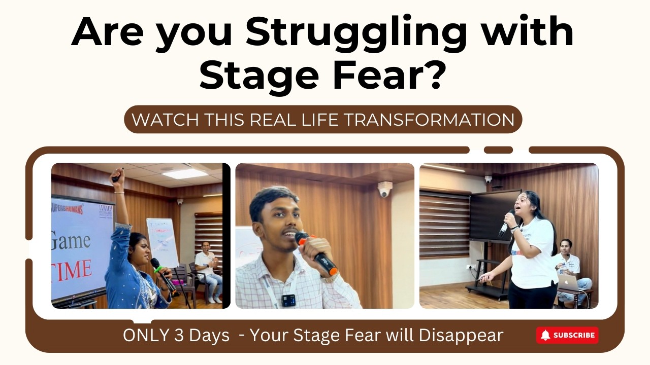Why Do We Freeze on Stage? | How to Master Your Communication - Watch This Live Transformation