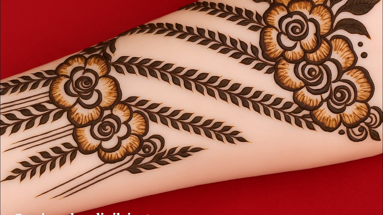 Back hand mehndi design/Mehndi design Arabic style/new beautiful simple mehndi design/#mehndi#henna