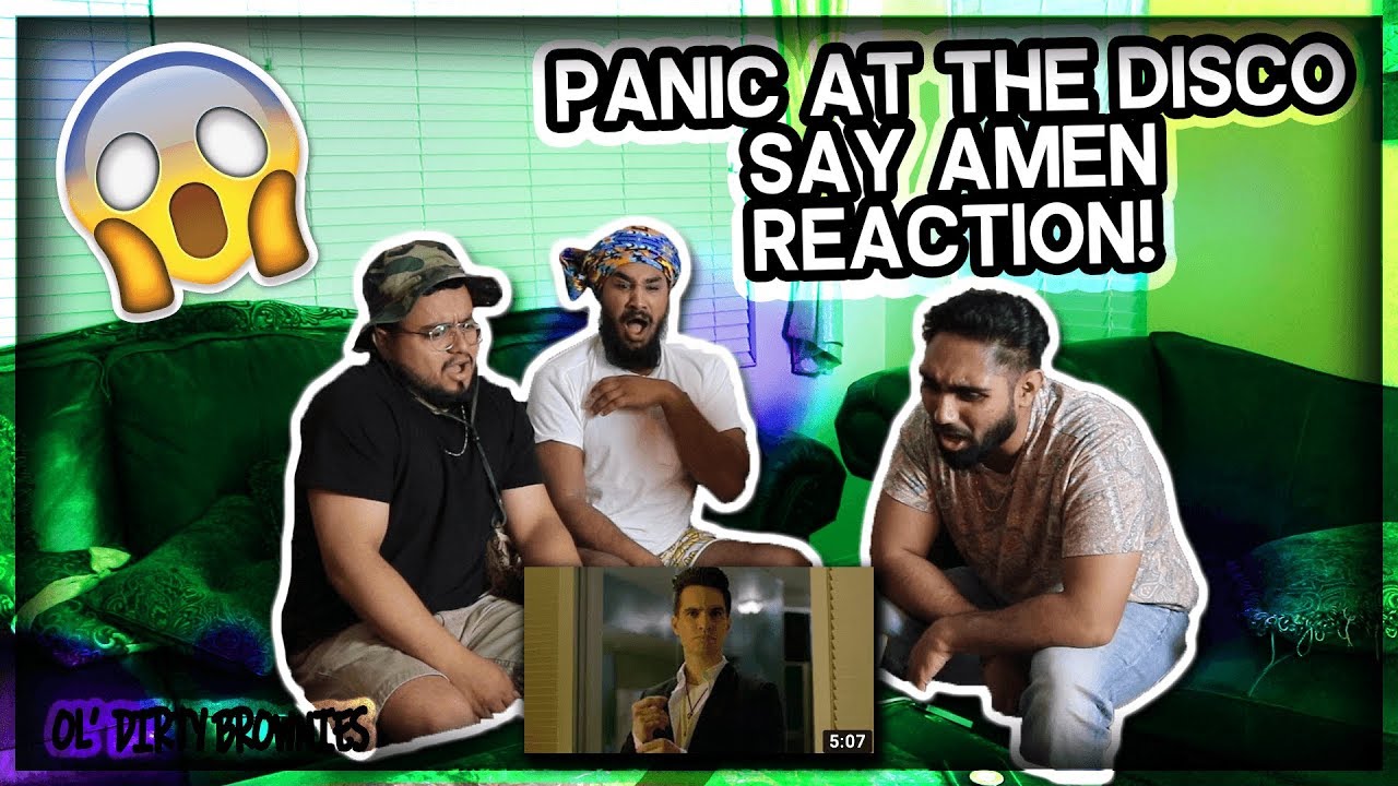 Panic! At The Disco: Say Amen (Saturday Night) [OFFICIAL VIDEO] REACTION