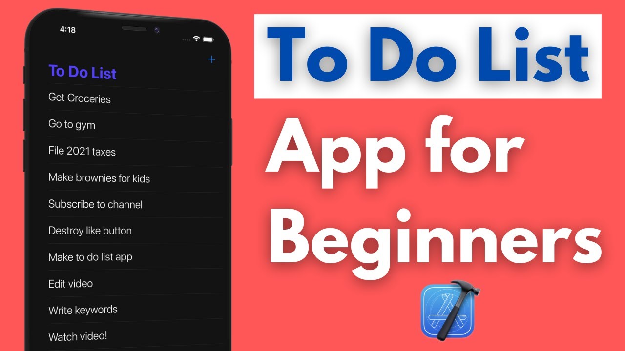 Приложение для составления списка дел на Swift для начинающих (Make First App, Xcode 14, 2023, iO...