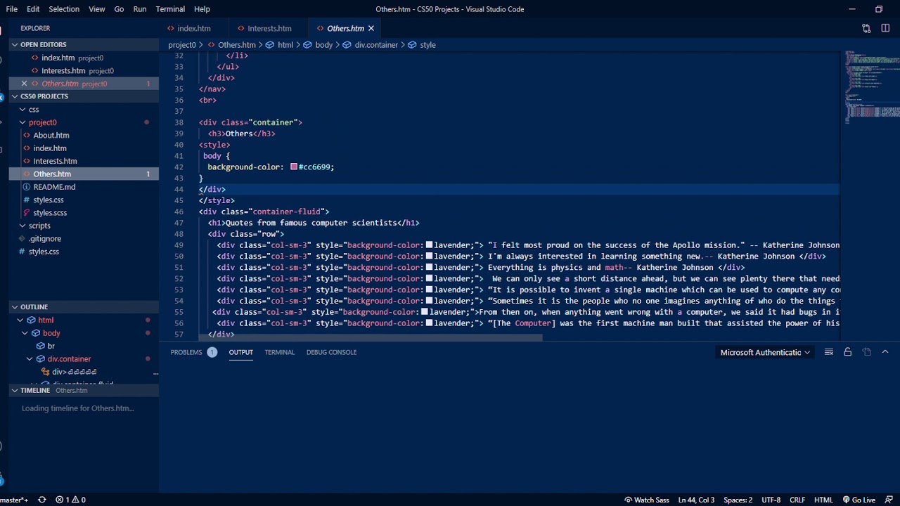 CS50 Code via Visual Studio Code for CS50 W2020