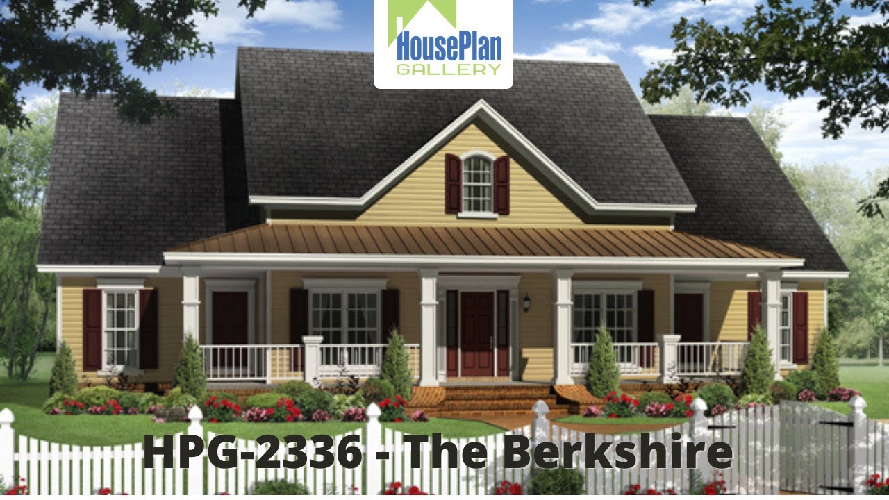 HPG-2336-1 - The Berkshire - 2,336 SF, 4 Bed, 2.5 Bath House Plan by House Plan Gallery